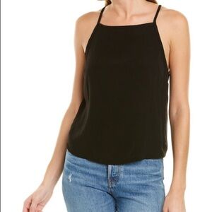Elan Open Back Tank Top Black